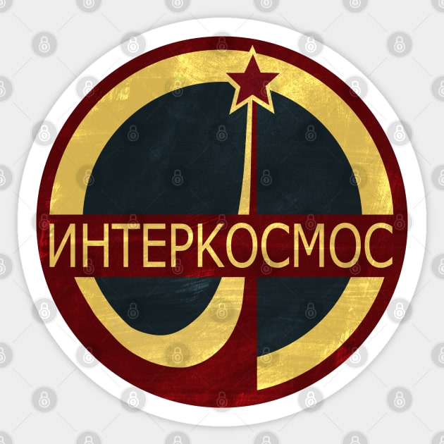 Interkosmos Russian Space Program Logo Sticker by Dojaja